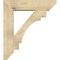 Ekena Millwork Merced Slat Rough Sawn Bracket w/ Offset Brace, Douglas Fir, 8"W x 32"D x 36"H BKT0806X32X36MRC06RDF - alternate 4